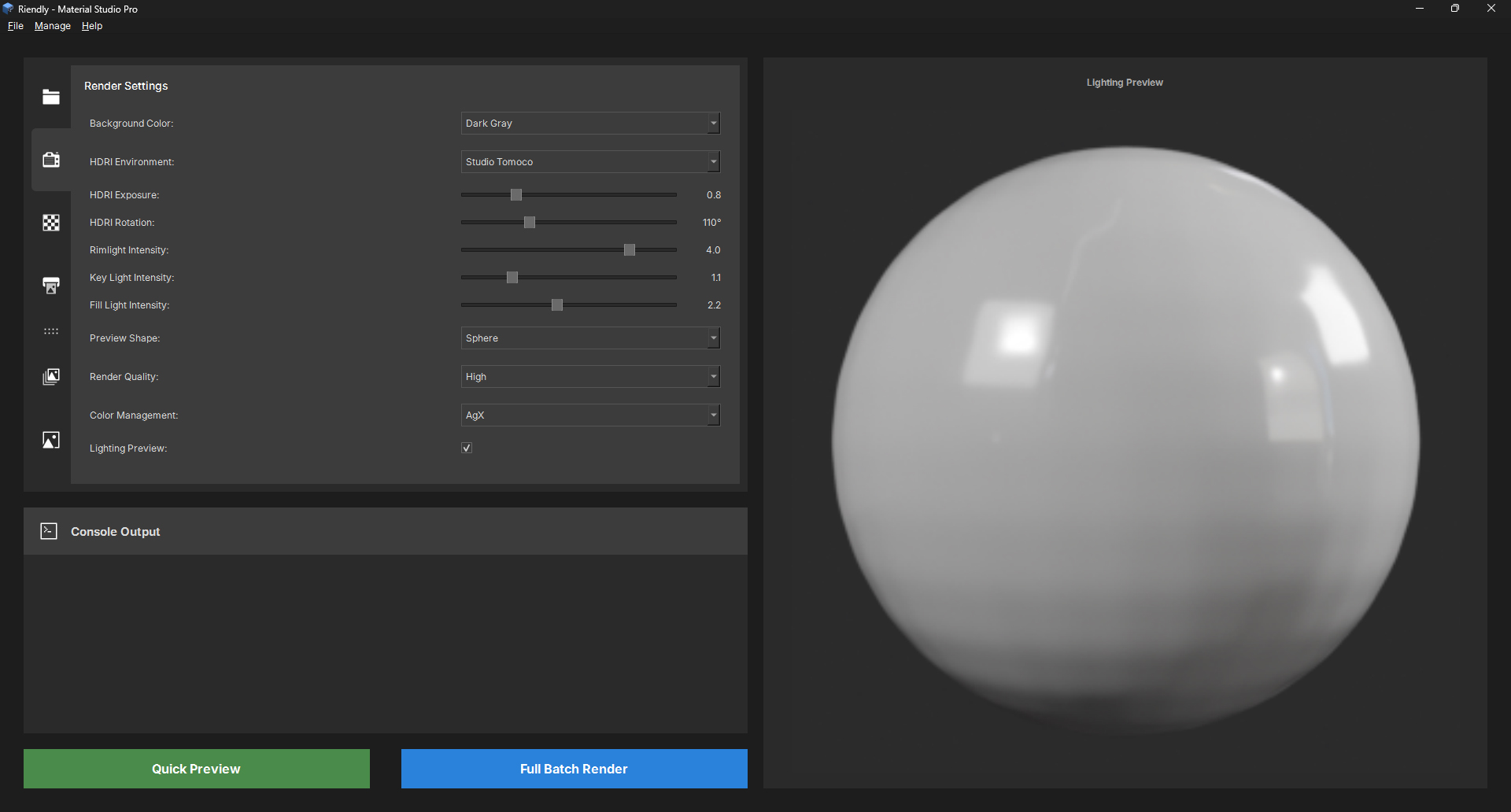 Lighting Preview screenshot