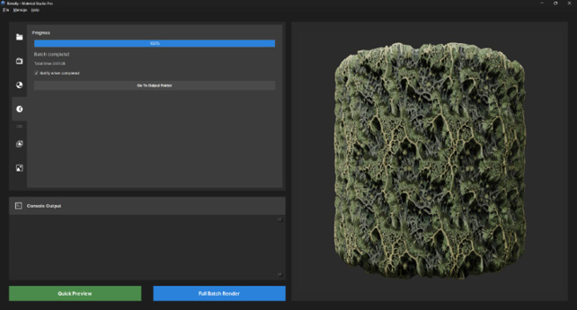 Rendered material sphere example